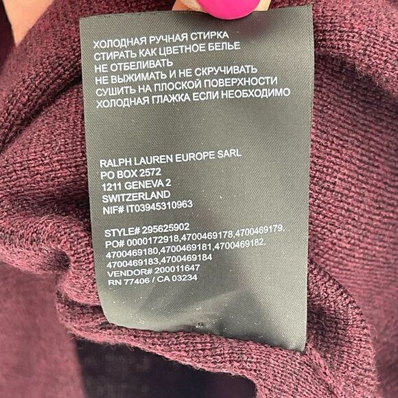 Club Monaco Sundith Midi Pencil Skirt 100% Wool Burgundy Women Medium Office - Picture 6 of 6